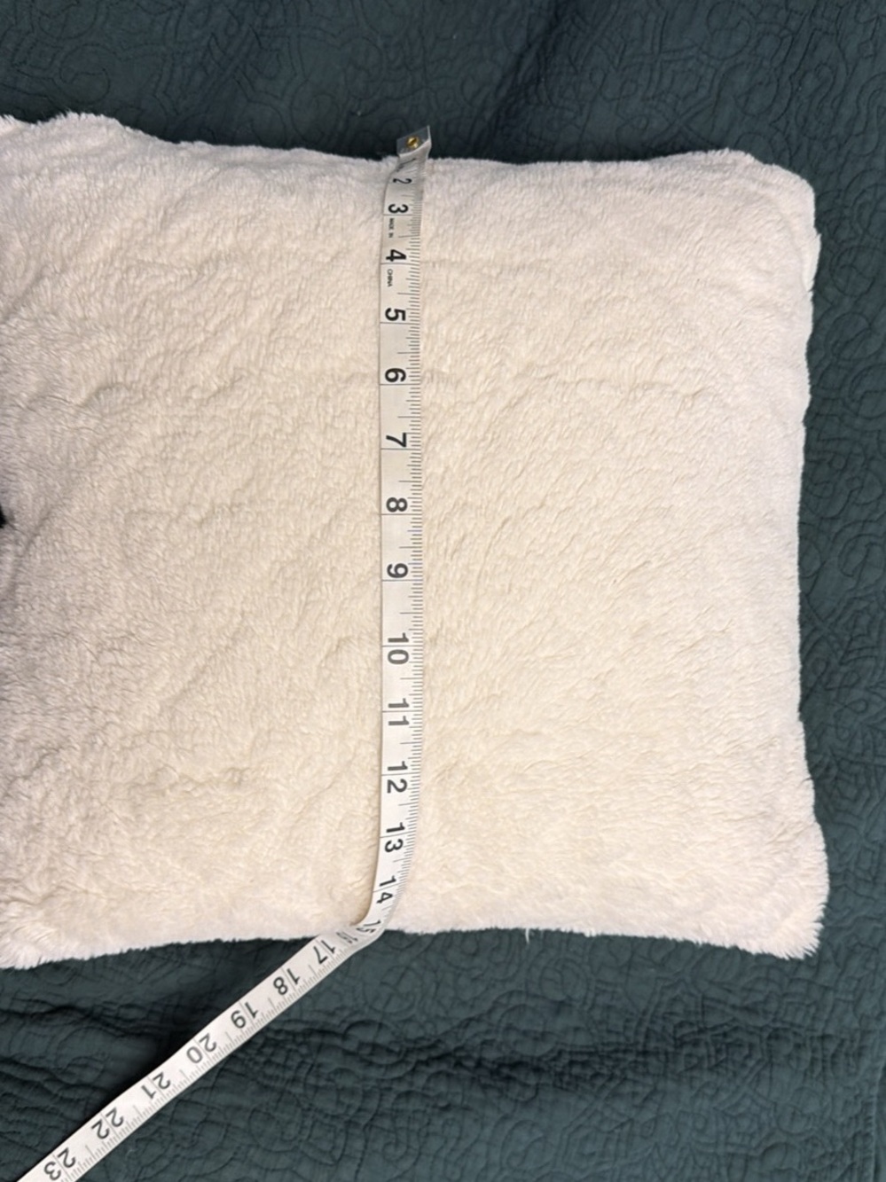 Nordstrom Cream Plush Square Accent Pillow